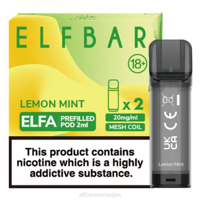 ELFBAR Elfa Pre-Filled Pod - 2ml - 20mg (2 Pack) P06N110 Lemon Mint